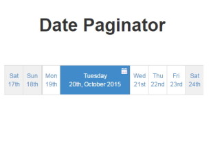 Date Paginator jQuery plugin