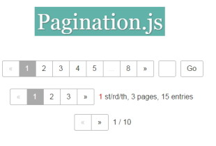 Pagination-js jQuery plugin